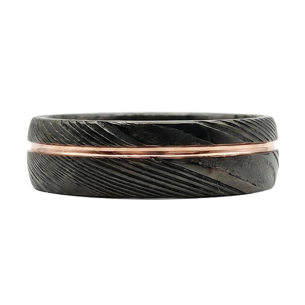 Linawen Band in Stainless steel - Blackrhodium