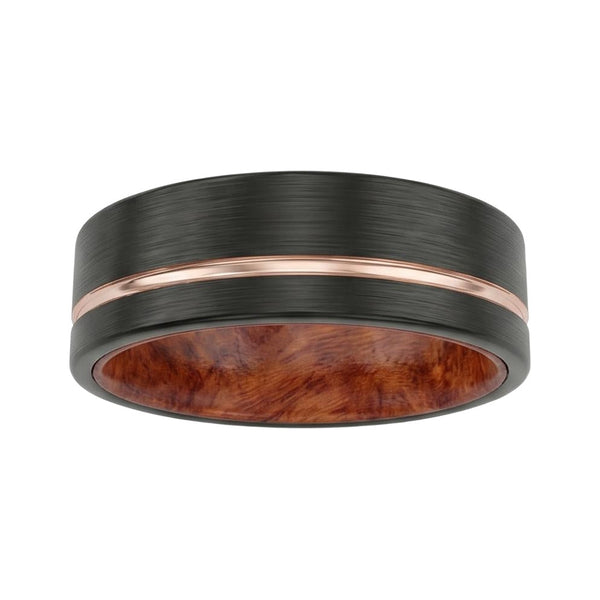 Galdoria Band in Tungsten Carbide - Blackrhodium