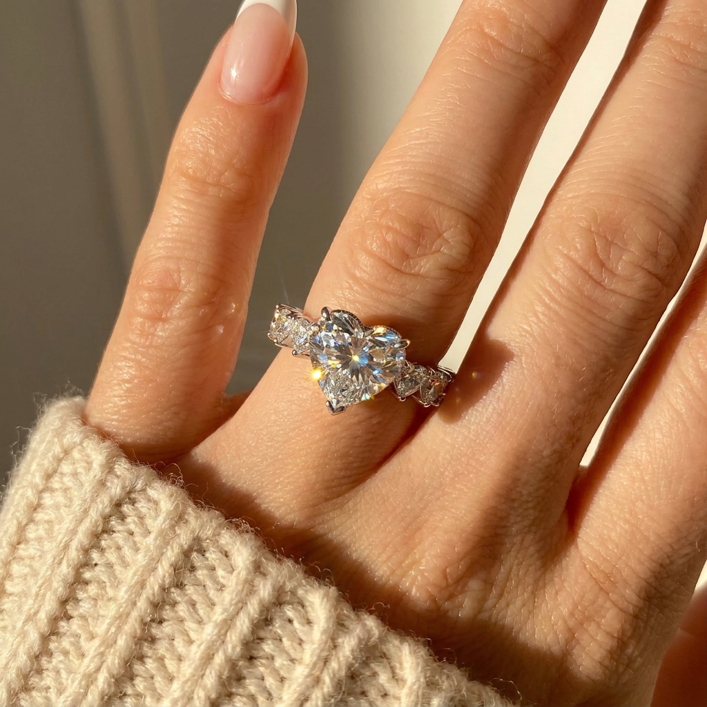 Uvarwen Moissanite Ring - Silver