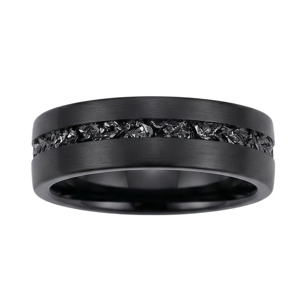 Yiloria Meteorite Band - Blackrhodium
