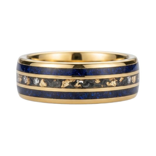 Faraelith 1.4 Carat Kite Stackable Sandstone Ring - Rosegold
