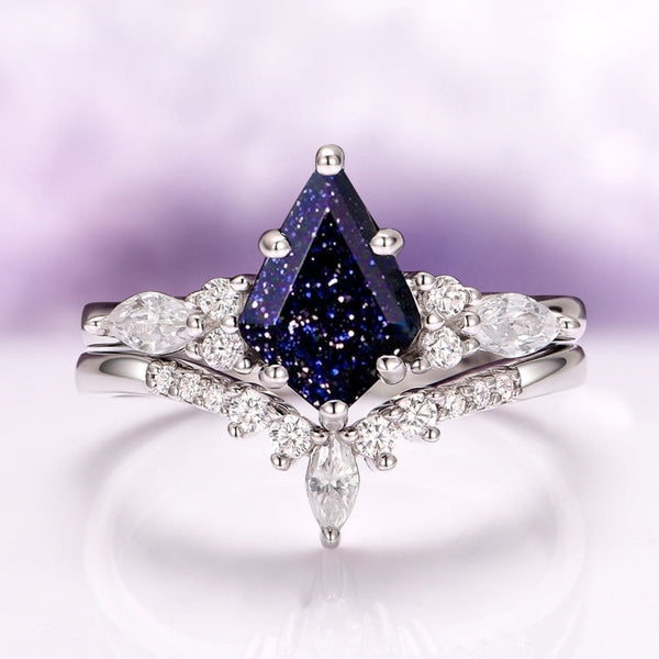 Ostrielle 1.4 Carat Kite Stackable Moissanite Ring