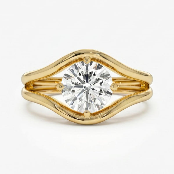 Rosailsa 1.5 Carat Moissanite Ring