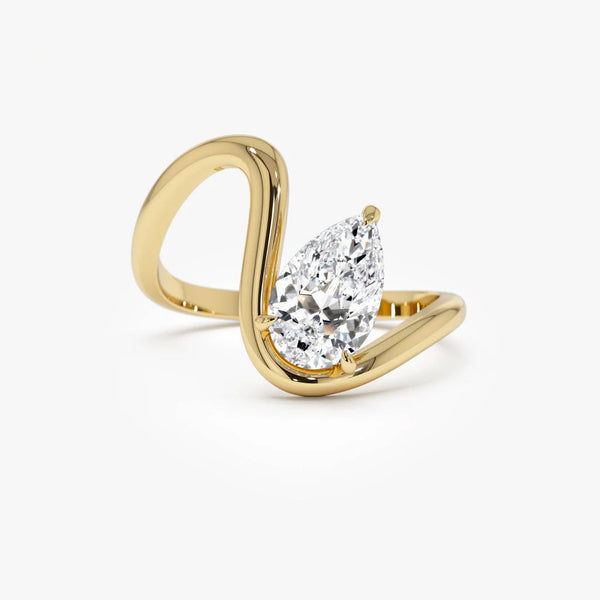 Pieraoufa 1.2 Carat Moissanite Ring