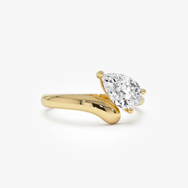 Cosvesria 1.5 Carat Moissanite Ring