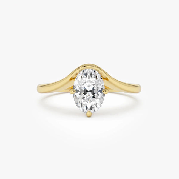 Riaonria 1 Carat Moissanite Ring