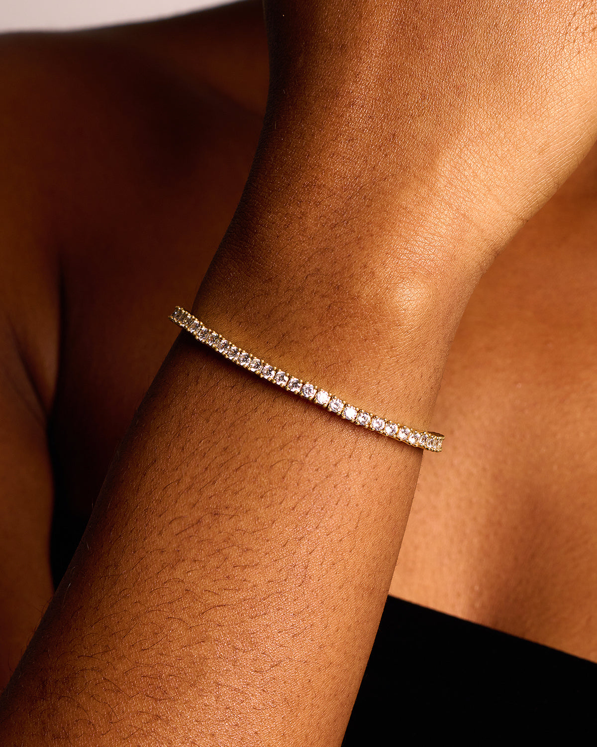 Sinalwen 3.5 Carat Round Brilliant Tennis Moissanite Bracelet
