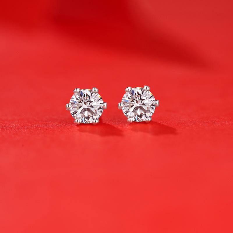 Breanel 3 Carat Round Brilliant Moissanite Earring