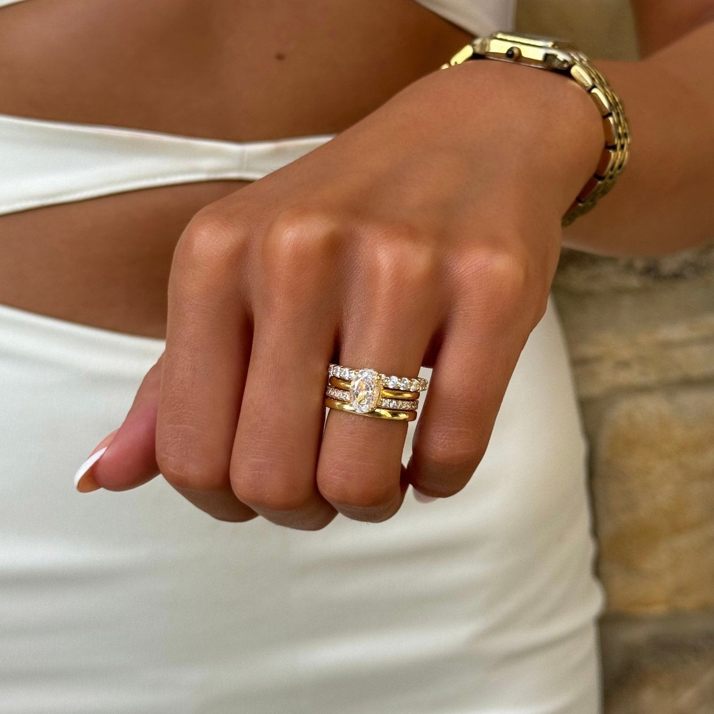 Quisriel Band in 18K Yellow Gold