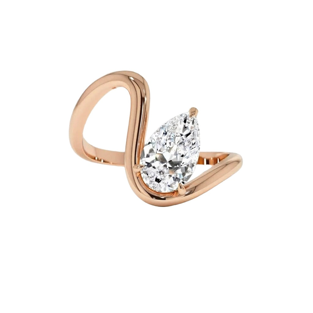 18K Rose Gold Plated, 10K Solid Rose Gold