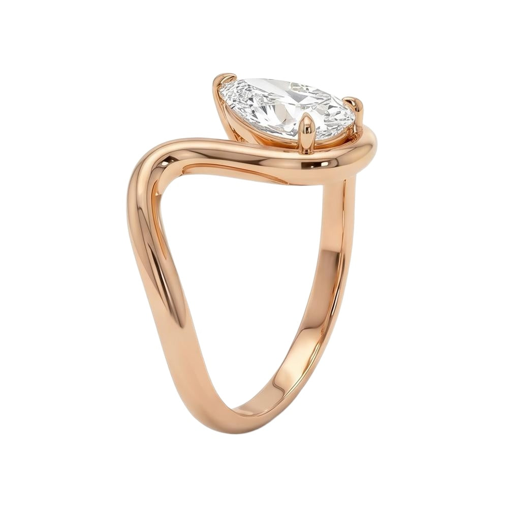 18K Rose Gold Plated, 10K Solid Rose Gold