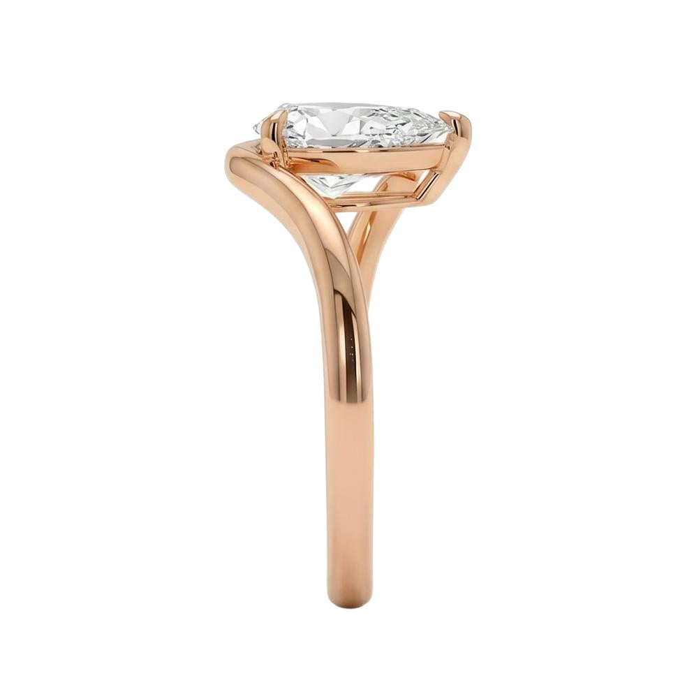 18K Rose Gold Plated, 10K Solid Rose Gold