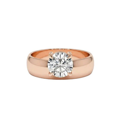 18K Rose Gold Plated, 10K Solid Rose Gold
