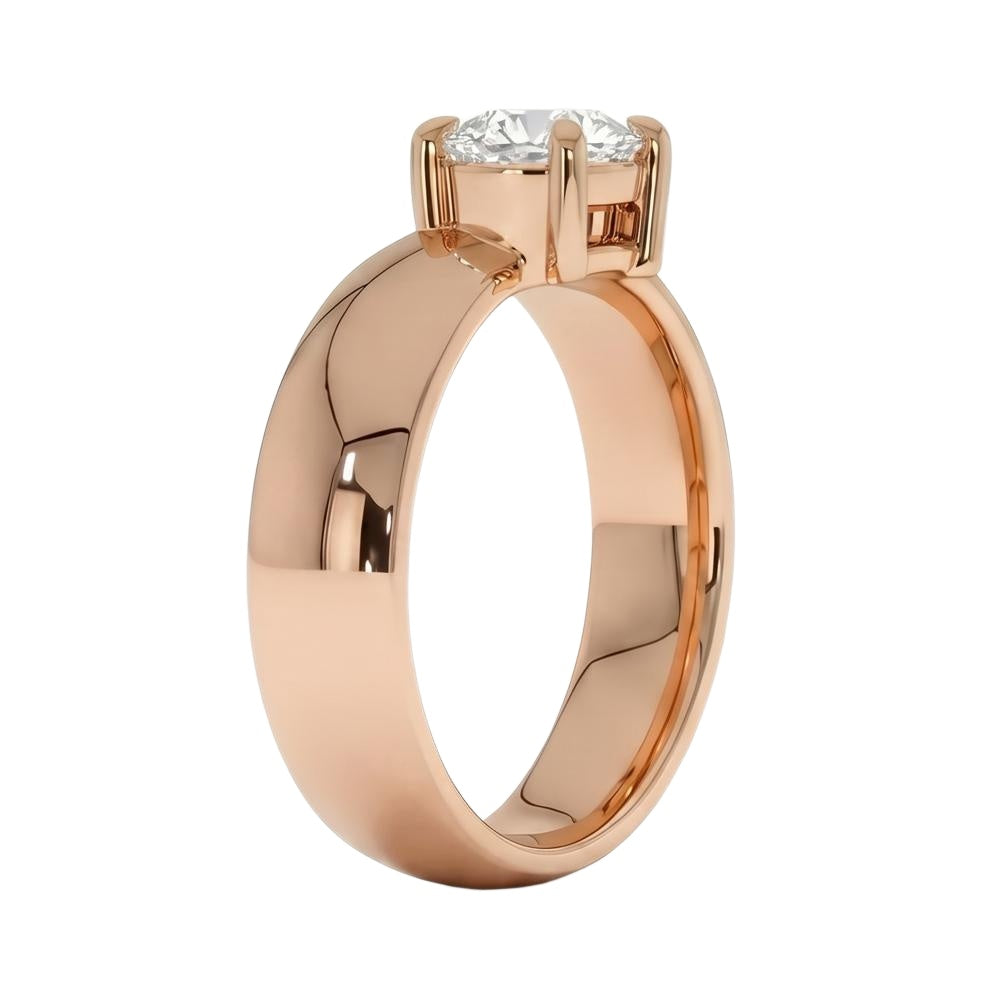 18K Rose Gold Plated, 10K Solid Rose Gold