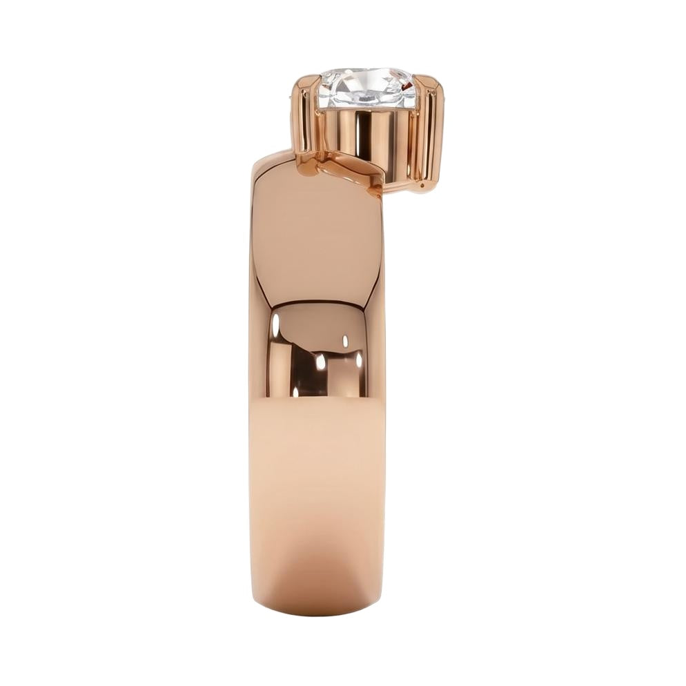 18K Rose Gold Plated, 10K Solid Rose Gold