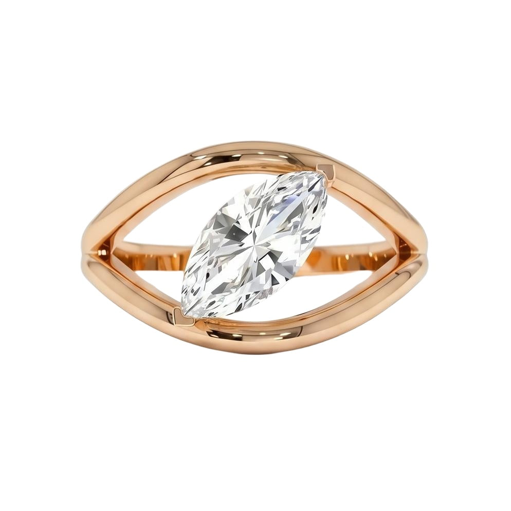 18K Rose Gold Plated, 10K Solid Rose Gold
