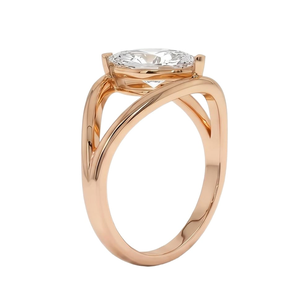 18K Rose Gold Plated, 10K Solid Rose Gold