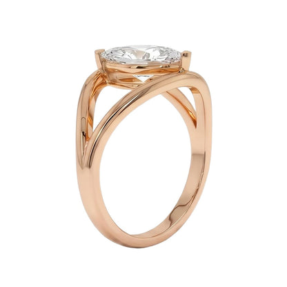 18K Rose Gold Plated, 10K Solid Rose Gold