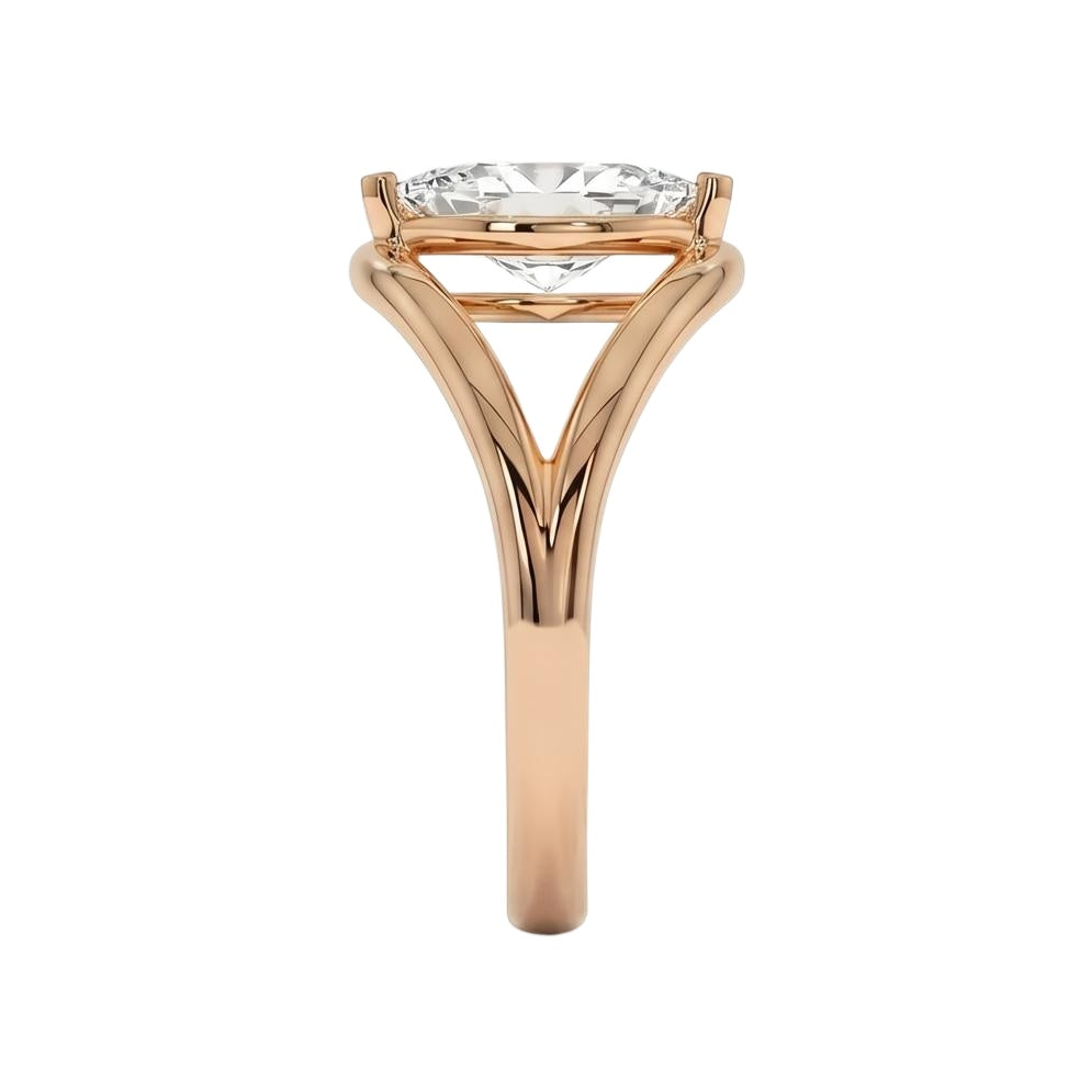 18K Rose Gold Plated, 10K Solid Rose Gold