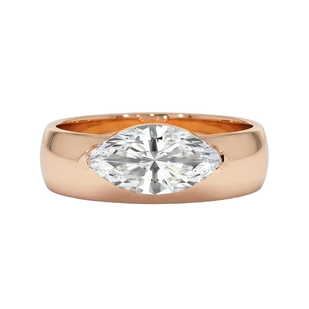 18K Rose Gold Plated, 10K Solid Rose Gold
