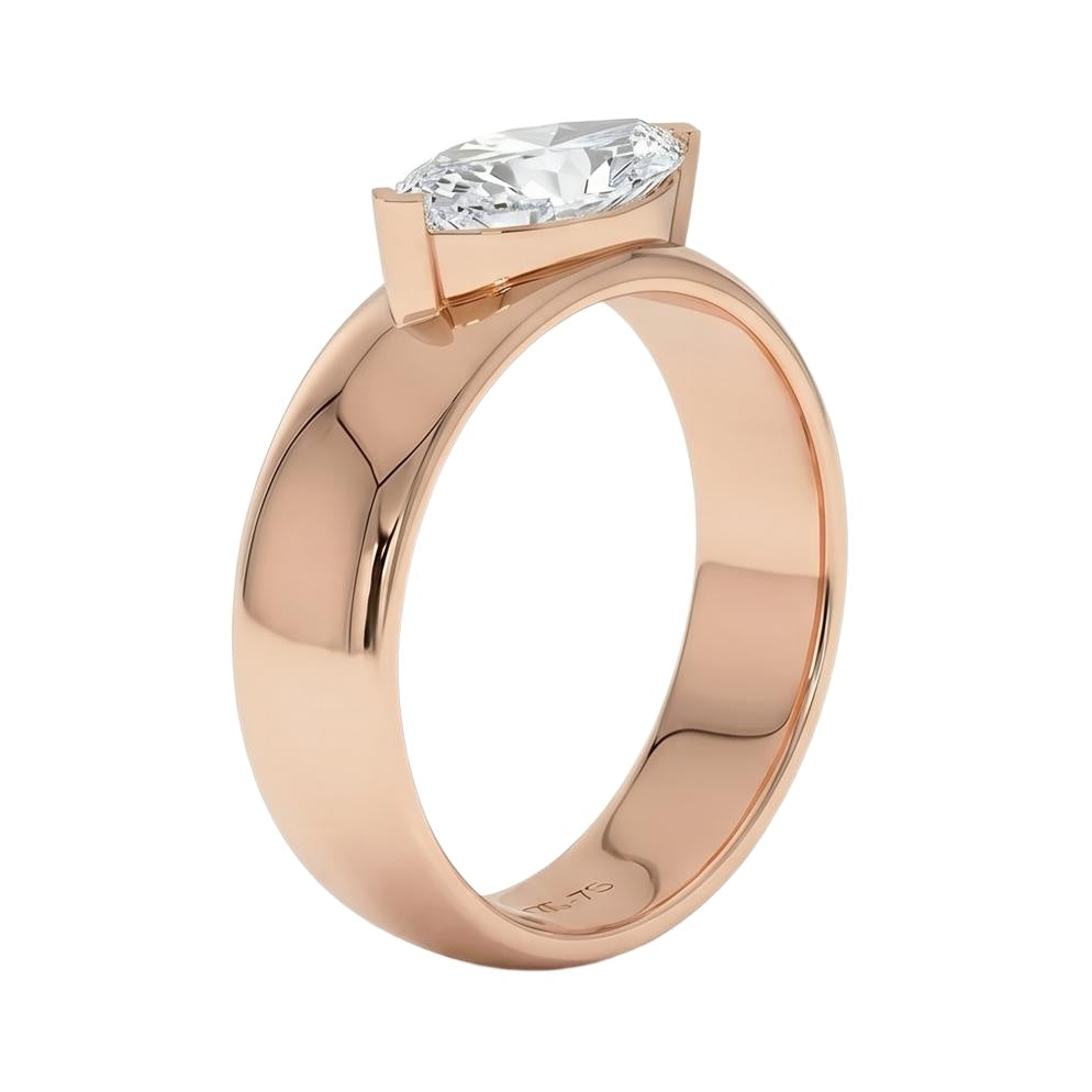 18K Rose Gold Plated, 10K Solid Rose Gold