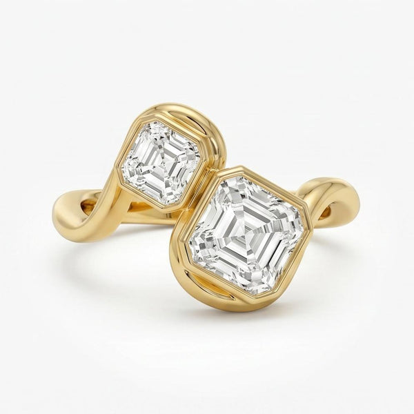 Ellaaelea 2 Carat Moissanite Ring - Gold