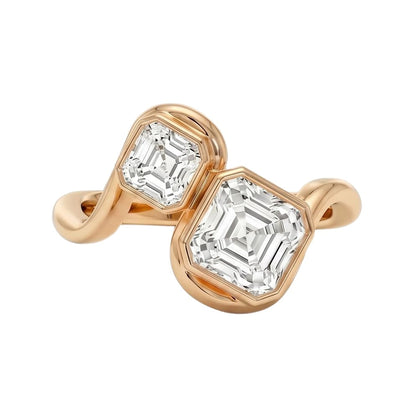 18K Rose Gold Plated, 10K Solid Rose Gold