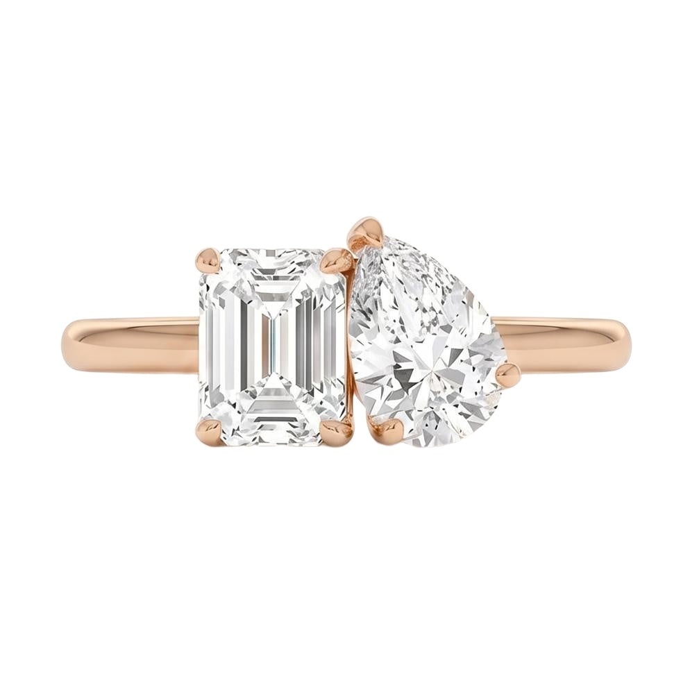 18K Rose Gold Plated, 10K Solid Rose Gold