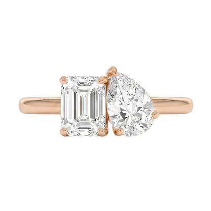 18K Rose Gold Plated, 10K Solid Rose Gold