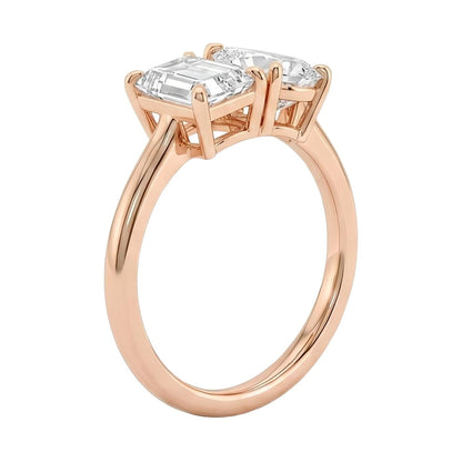 18K Rose Gold Plated, 10K Solid Rose Gold