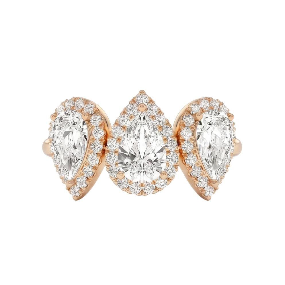 18K Rose Gold Plated, 10K Solid Rose Gold