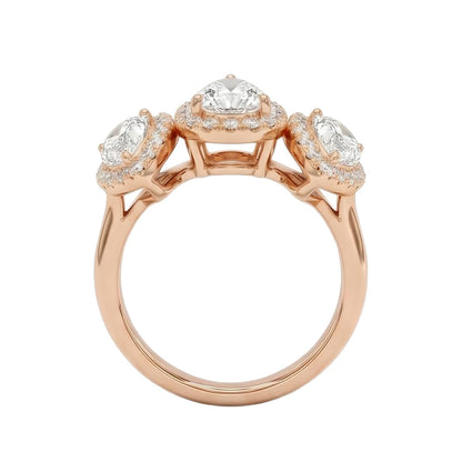 18K Rose Gold Plated, 10K Solid Rose Gold