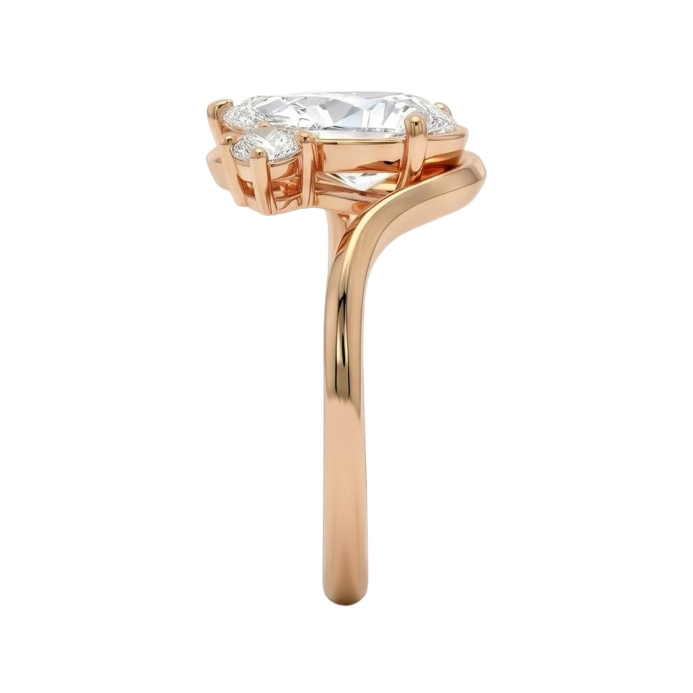 18K Rose Gold Plated, 10K Solid Rose Gold