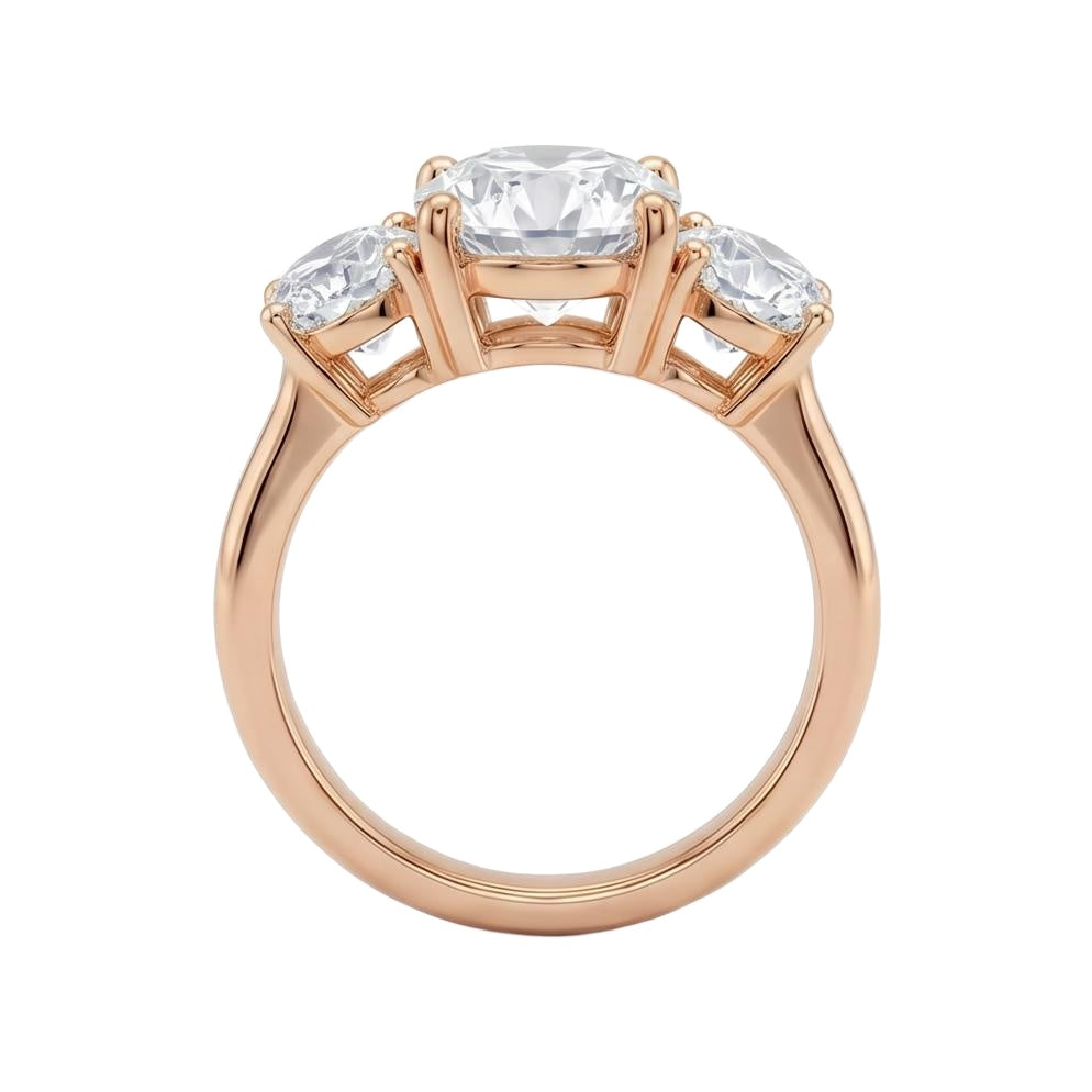 18K Rose Gold Plated, 10K Solid Rose Gold