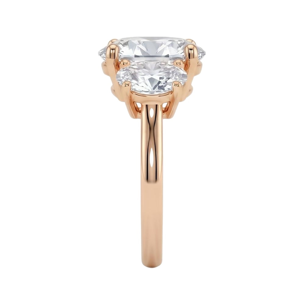 18K Rose Gold Plated, 10K Solid Rose Gold