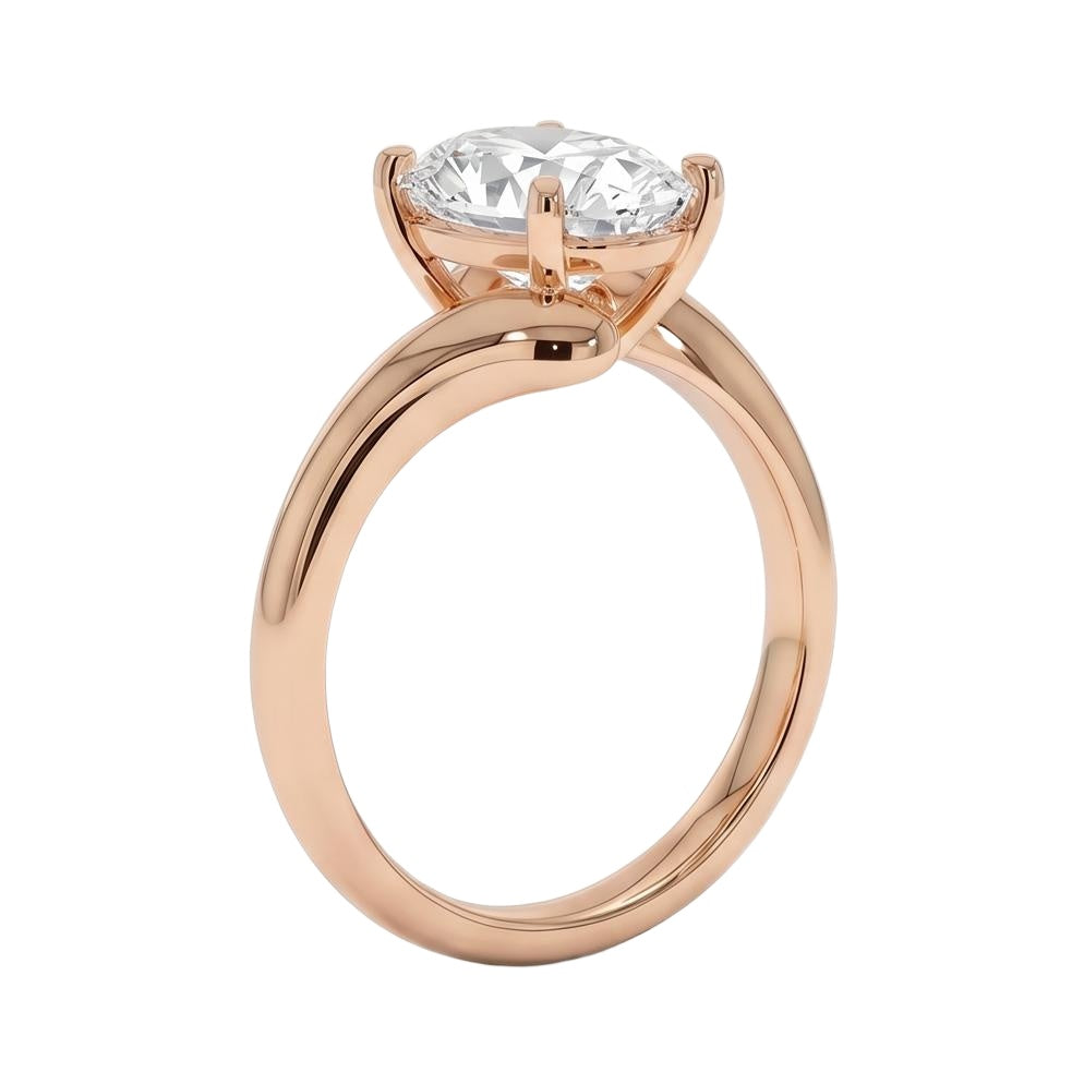 18K Rose Gold Plated, 10K Solid Rose Gold
