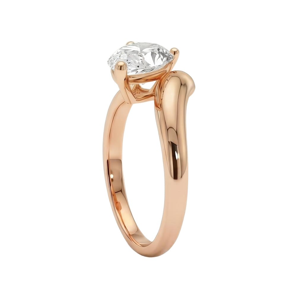 18K Rose Gold Plated, 10K Solid Rose Gold