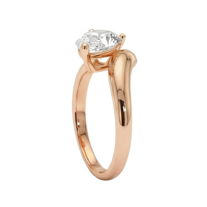 18K Rose Gold Plated, 10K Solid Rose Gold