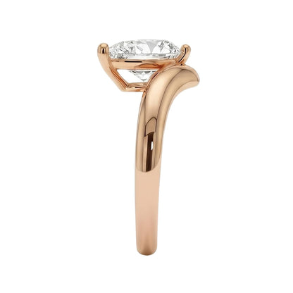 18K Rose Gold Plated, 10K Solid Rose Gold