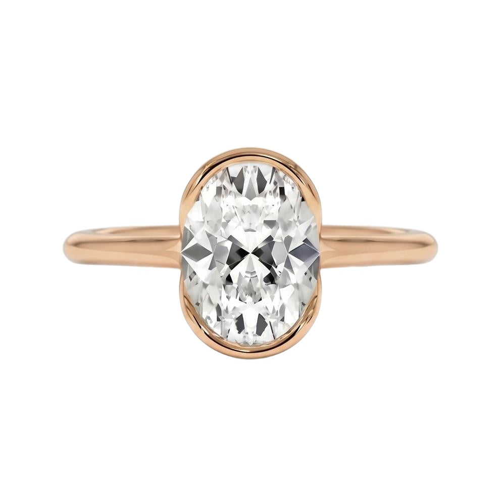 18K Rose Gold Plated, 10K Solid Rose Gold