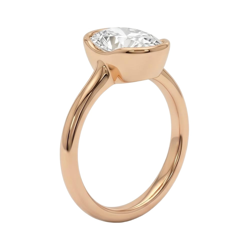 18K Rose Gold Plated, 10K Solid Rose Gold