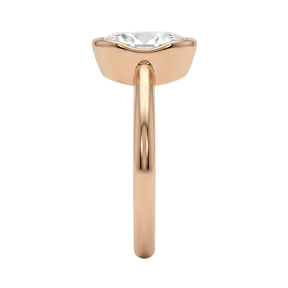 18K Rose Gold Plated, 10K Solid Rose Gold