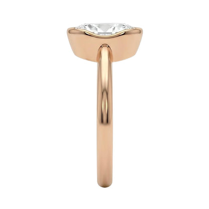 18K Rose Gold Plated, 10K Solid Rose Gold