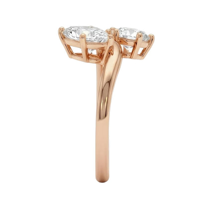 18K Rose Gold Plated, 10K Solid Rose Gold