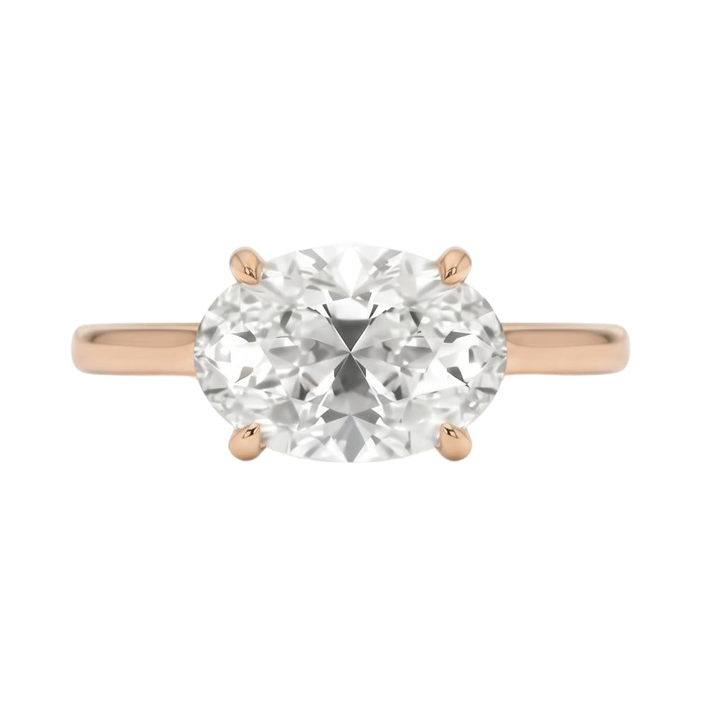 18K Rose Gold Plated, 10K Solid Rose Gold