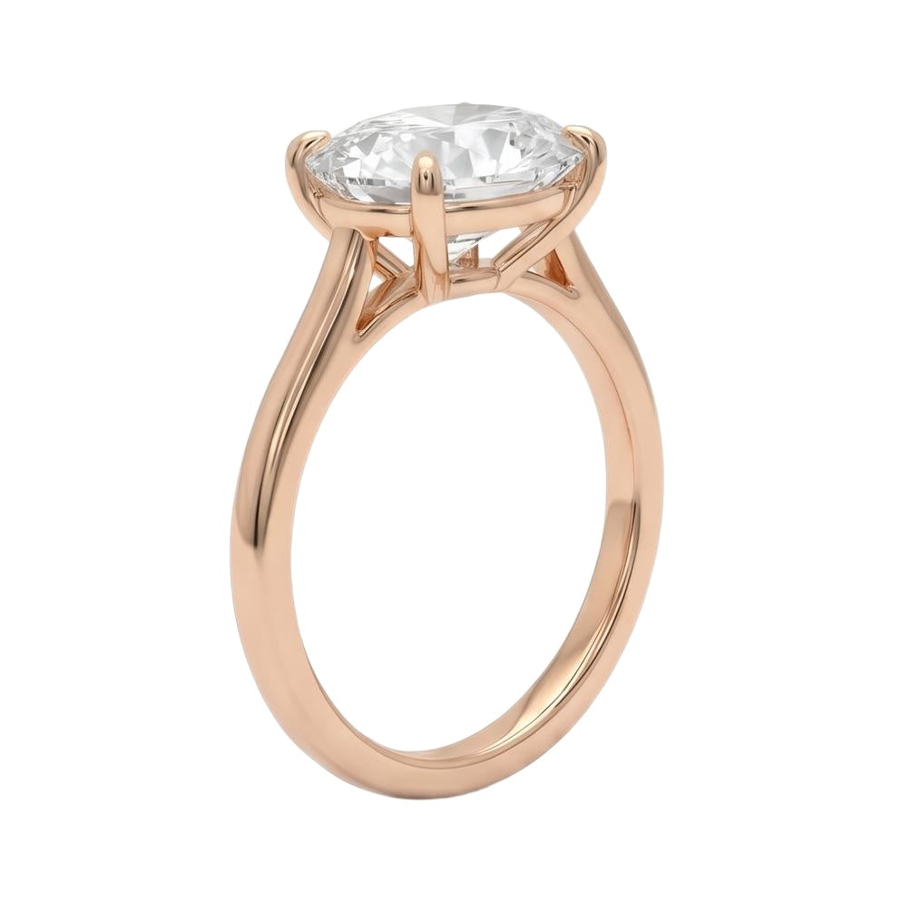 18K Rose Gold Plated, 10K Solid Rose Gold