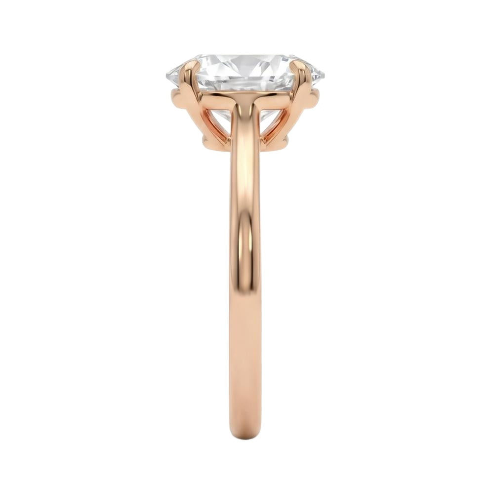 18K Rose Gold Plated, 10K Solid Rose Gold