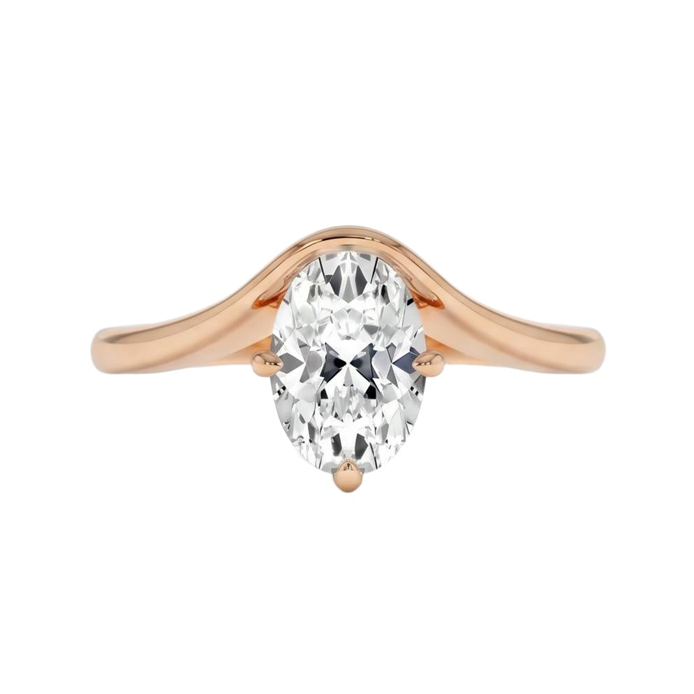 18K Rose Gold Plated, 10K Solid Rose Gold