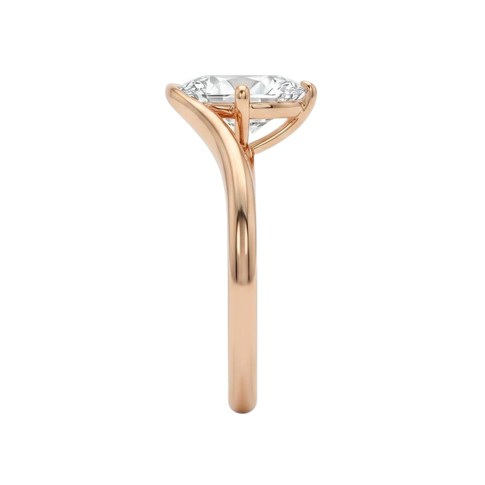 18K Rose Gold Plated, 10K Solid Rose Gold