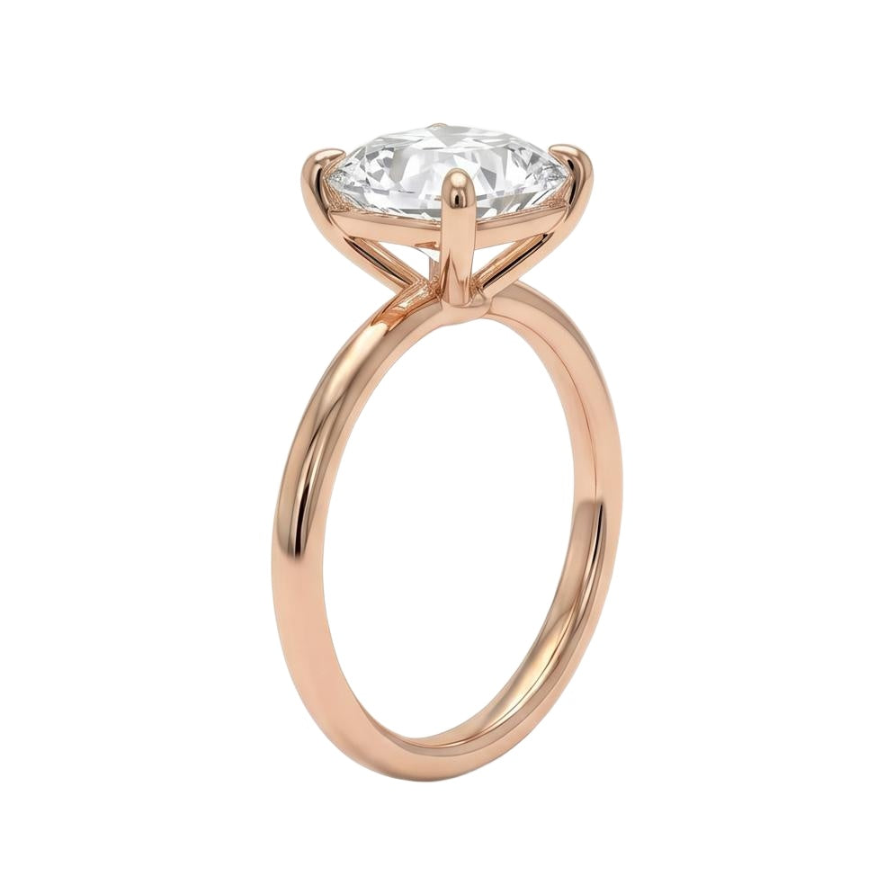 18K Rose Gold Plated, 10K Solid Rose Gold